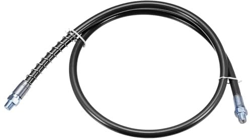 sourcing map Grease Gun Hose 39.3 10000 PSI Spring Flex High Pressure Quick Release Grease Replacement with Coupler 1/8 NPT Threads for Grease Gun, Black