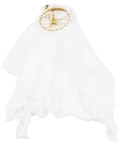 POFET Brautschleier, Schleier kurz Bridal Tüll Braut Hochzeit Kurzer Schleier Ribbon Edge Brautschleier für JGA Junggesellinnenabschied Hochzeit Schleier Hen Party