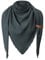 Niwicee Schal Damen Musselin Dreiecksschal-Dreieckstuch Unifarben Schal Halten Sie Warm Halstuch, Elegant Bequem Herbst Baumwolle Groß Tücher Damen Stola 190x80cm (Dunkelgrau)