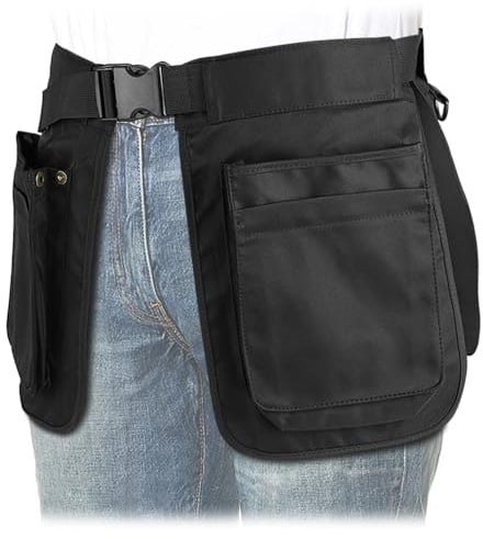 MUCHER Trainingsschürze Hundesport Kellnertasche Arbeitstasche Hippie-Gürteltasche Multifunktions-Hüfttasche aus Stoff Schweißfest Seitliche Gürteltasche für Damen Herren Wandern Laufen Trekking