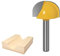 6mm Shank Round Ball Nose Router Bits Set Milling Cutter For Wood CNC Carbide Cove Core Box Bit Woodworking Cutting Tools 6-30mm(6x20mm)
