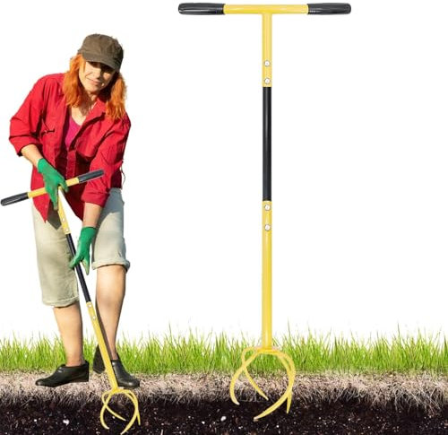 Motozappa Manuale Da Giardino | Strumento Per Coltivatore Manuale | Zappatrice Portatile | Aeratore Del Terreno Da Giardino | Attrezzi Manuali Zappa Attrezzo Da Giardino, Coltivatore Rotativo Attrezzo