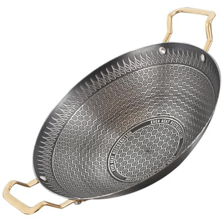 GRADENEVE Induktionskochgeschirr Wok Abteil Kleine Töpfe Zum Kochen Stahltopf Haushaltsgeschirr Töpfe Und Pfannen Mit Abnehmbarem Griff Sieb Haushaltspfanne Bratpfanne Nicht Rostfreier Stahl