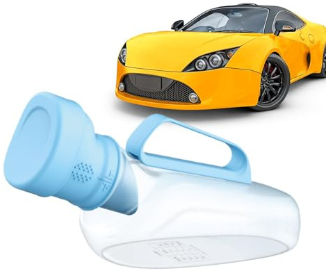 Urinflasche für Männer, 1200 ml Auslaufsichere Tragbare Outdoor Urinatorflaschen, Männlicher Urinalbehälter für Schlafzimmer, Geruchsschutz Harnflasche für Zuhause, Auto, Camping und unterwegs