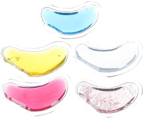 UTHCLO 5 Stück Wiederverwendbare Gel Augenpads zur Augenpflege mit Kühlender und Wärmender Funktion gegen Augenringe und Tränensäcke Komfortabel und Flexibel