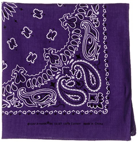 Carolina HAV-A-Hank Paisleymuster, 55,9 x 55,9 cm, Violett