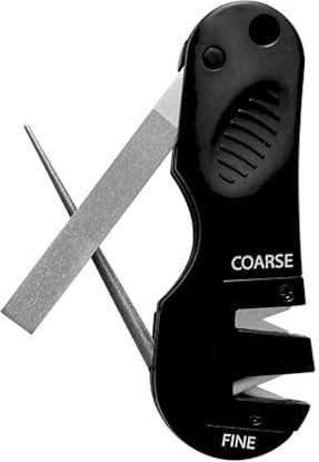 Accusharp Aiguiseur couteaux et outils 4-en-1, Noir