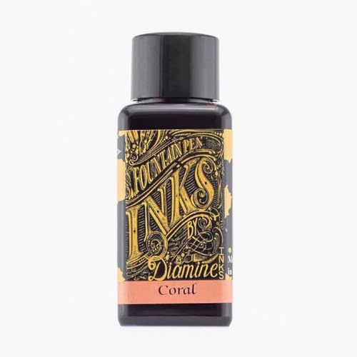 Diamine 30ml Coral Fountain Pen Ink Bottle