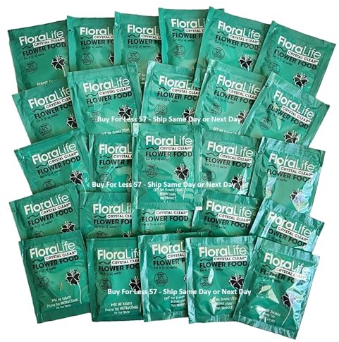 Floralife Lot de 50 Sachets Engrais Nourriture pour Fleurs 300 5 g