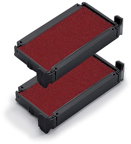 Trodat 1099898 Ersatzkissen 1099898 für Printy 4911, 4911 Typo, 4800, 4820, 4822, 4951 – Stempelfarbe rot, 2er-Pack