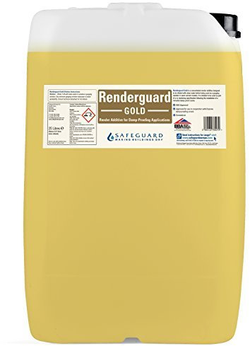 Renderguard Gold (25L) - Advanced Salt-Neutraliser and Waterproofing Additive for Replastering After Rising Damp Treatment