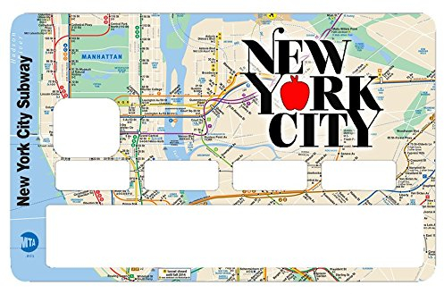 Newyork City Subway - Kreditkarten Aufkleber – Passgenaue Aufkleber – Differenzieren und dekorieren Sie Ihre Bankkarte nach Ihren Wünschen !!
