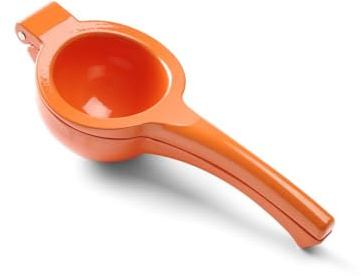 HENDI Zitronenpresse, für Orangen, Zitruspresse, Orangenpresse, Pulverbeschichtetes Aluminium, 232x91x60mm, Orange