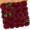 N&T NIETING Artificial Flowers Roses, 25Pcs Red Foam Roses Real Touch Roses with Stems Fake Flowers for Wedding Bridal Bouquets Centerpieces Floral Arrangement Party Home Decoration, Dark Red