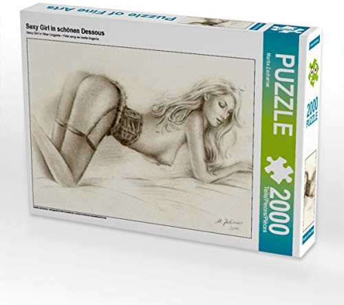 CALVENDO Puzzle Sexy Girl in schönen Dessous 2000 Teile Puzzle quer | 2000 Teile Lege-Größe 90 x 67 cm Foto-Puzzle für glückliche Stunden
