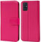 Verco Handyhülle für Galaxy A51 Hülle, Klapphülle für Samsung Galaxy A51 Tasche PU Leder Flip Case Brieftasche, Pink