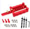 CDIYTOOL Selbstzentrierendes Dübelschablonen Set, 6/8/10mm, Holzdübel Bohrvorrichtung, Holzbearbeitung,Positionierer,Werkzeug, Bohrvorrichtung, Holzdübellocher, Lokalisierer, Tischlerwerkzeuge, 13pcs