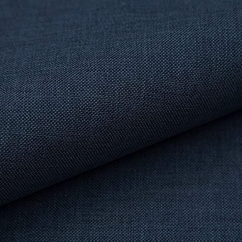 Heko Panels Stoff Meterware Torino Stoffe Zum Nähen Möbelstoff Polsterstoff Möbelstoffe Bezugsstoff Für Möbel Stühle Ecksofa Eckbank Sofa Blickdicht Dunkelblau Marineblau