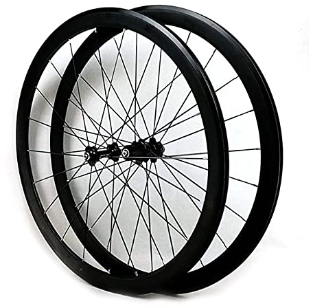700c Rennrad Felge 28 Zoll Fahrrad Laufrad Hohlkammerfelge Cut 7 8 9 10 11 12-Fach Für C/V-Brakes/Felgenbremse QR (Color : Black hub not Logo)