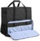 CURMIO Desktop Computer Travel Bag, Carrying Case for Computer Tower PC Chassis, Keyboard, Cable and Mouse, Bag Only (Black)