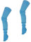 Mytoptrendz® Leg Warmers Stirrup Extra Long 100% Acrylic Ribbed Knit Comfortable Plain Design Classy Style Footless Socks (Turquoise)