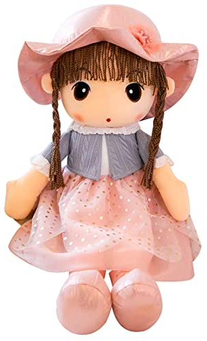 Plüschpuppe Mädchen Gefüllte Puppen Stoffpuppe Prinzessin Puppe Weiche Kuschelpuppe Erste Baby Puppe zum kuscheln Baby Puppe Rag Dolls Plüsch Stofftier Spielzeug Handmade Textilpuppen Geschenk Puppe