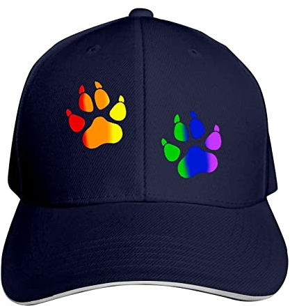 Gay Furry Pride Unisex Baseball Cap Verstellbare Sport Sandwich Cap Trucker Hats Hip Hop Dad Hat für Männer Frauen