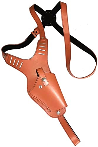 Schulterholster Horizontales Schulterholster, Verstecktes Achselholster Waffenholster Tragbares Pistolenholster Für 17/17L/19/19X/20/2Z/23/32/G34/G45 Black Brown