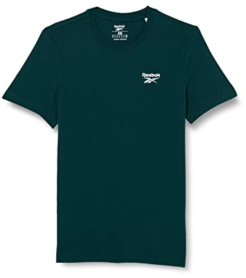 Reebok Herren Identity Left Chest Logo T-Shirt, Forest Green, M