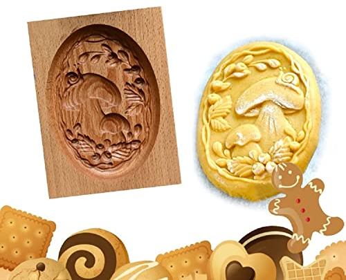 Pilz-Lebkuchenformen – Holz-Keksform, DIY-Backwerkzeug