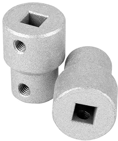 Schellenberg 17130 Set 7 mm vierkantig für aussen Jalousien, zur Nachrüstung bei bestehendem Raffstore, 2 Adapter inkl. Schrauben Raffstoreadapter