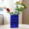 RAVEGO Acryl Vase, Klar Büchervase Tulpenvase,Transparente Blumenvase für Zuhause, Büro, Dekor, Bücherform Blumenvase Minimalistische (Blau)