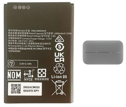 Aousavo HB624666RDW Replacement Battery Compatible with Huawei E5783 E5783B-230 WiFi