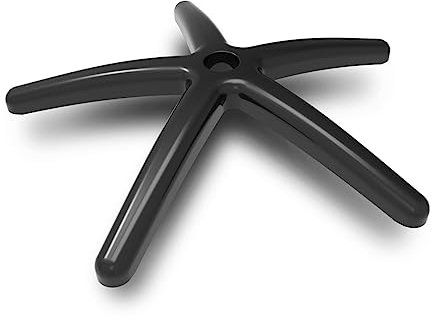 Drift Star GASE - Repuesto Base Estrella Metal Silla Oficina, Carga hasta 120 kg, Acabado Mate, Dimensión 70 cm, Muelle de Gas de 50 mm, Repuesto Universal, Color Negro