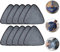 Suuwwn 360 Almohadillas de Repuesto Giratorias Ajustables,Fregona Triangular,Cabezas de Fregona de Repuesto,Almohadillas de Limpieza Reutilizables,Repuesto para Fregona Microfibra de Recambio (10)