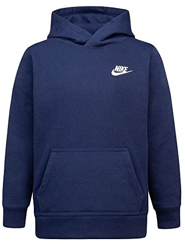 Nike Club Fleece PO Hoodie, U90 - Navy, 6-7 Ans