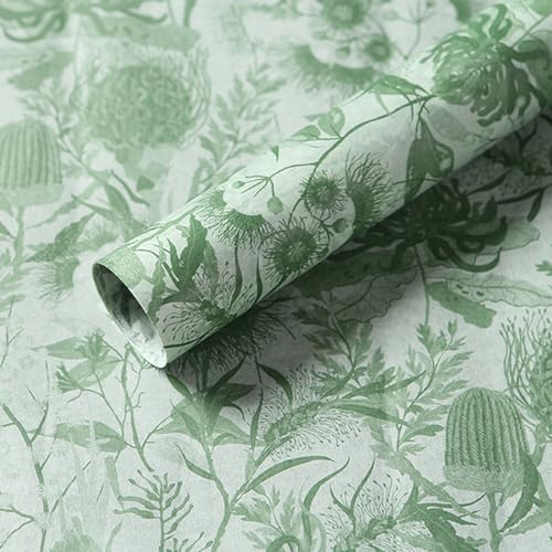 Fadcaer 50 Pcs Floral Tissue Paper for Gift Wrapping, 35 * 50cm, Birthday, DIY Wedding Gift Decorations