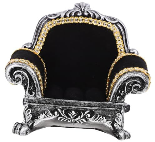 IMIKEYA Schmuck Aufbewahrungsbox Sofa Schmuckbox Nordischer Schmuck Sofa Couch Displayständer Schmuckhalter Harz Und Flanellmaterial Für Ringe Armbänder Halsketten Ohrringe Organizer