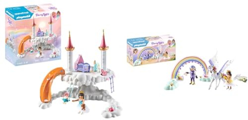 PLAYMOBIL Princess Magic 71360 Himmlische Babywolke & Princess Magic 71361 Himmlischer Pegasus mit Regenbogen
