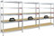PROREGAL Mega Deal 3er-Set Schwerlastregal Rivet | HxBxT 180x120x45cm | Fachlast 250kg | Verzinkt | Innovatives Stecksystem, Verzinkt, Garagenregal, Lagerregal, Kellerregal