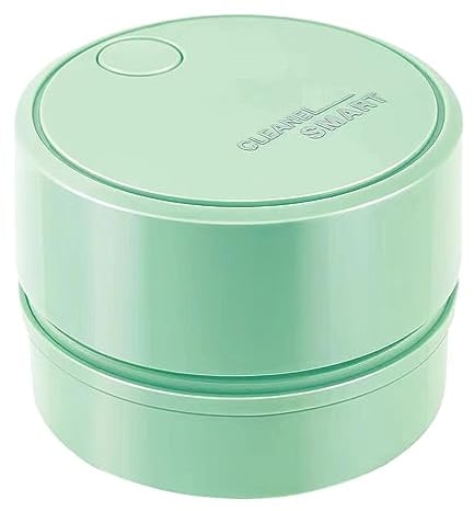 Lyricalist Table Dust,Small Desk Vacuum Cleaner Min, Energy Saving Desktop Vacuum Cleaner, Cordless USB Crumbs Cleaner, High Endurance Up To 30 Mins Vacuum For Computer Keyboard Car Pet House