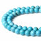 XIANNVXI 8mm Naturstein Grüner Türkis Perlen zum Auffädeln mit Loch Runde Kristalle Edelsteine zum Auffädeln Perlen für Armbänder Ketten DIY Schmuck Basteln (ca. 47 Stück)