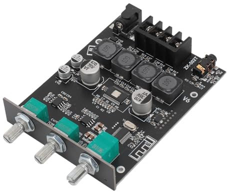 Amplifier Board Class D AMP Module with TPA3116D2 Chips, Dual Channel 50W Power AUX 5.0 Amplifier Board for DIY Speakers, Treble Bass Control, 9-24V DC