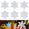 Weihnachtsharzformen ADERTOS 6 Stücke Silikonformen Weihnachten Schneeflocken Silikon Resin Form Epoxidharz Formen Schneeflocke Anhänger Harzform Schneeflocke Gießform für DIY Weihnachts Anhänger Deko