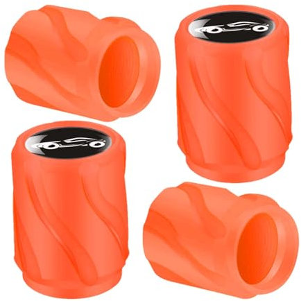 Leuchtende Reifenventilschaftkappen, im Dunkeln leuchtende Reifenventilkappen, Fluoreszierende Luftkappenabdeckung, Leuchtendes Automobildekor, 4 Stück Ventilschaftkappen für Auto/SUV/Fahrrad/LKW/Moto