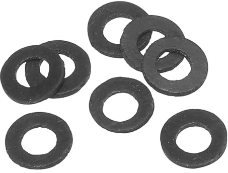 PATIKIL M5 Gummi Unterlegscheiben Rund, 8 Stück 5mm ID 12mm OD 2mm Dick | Gummidichtung Flache Unterlegscheiben Set Dichtungsgummi für Wasserhahnrohr Befestigungsschraube, Schwarz