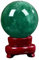 JWMSXYQR Grüne Fluoritkristallkugel mit Ständer - Kristallkugel - Heilung Edelsteinkugelkugel - Kugelskulpturfigur für Fengshui - Meditation Divination - Heimdekoration,2.36in