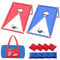 NZQXJXZ Cornhole Spiel Outdoor, Tragbar Cornhole Toss Set mit 8 Cornhole Säckchen und Tragetasche für Kinder, Erwachsene, Familie, Garten, Rasen, Strand, Camping, 3 x 2 Ft