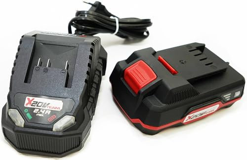 Parkside 20 V 2 Ah Batteria Pap 20 B1 + caricatore 2,4 A PLG 20 C1 in set/bundle – Set batterie X20 V