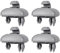 ZWWOGE 4 Pezzi Clip Parasole Auto, Supporto Parasole per Auto, Gancio Parasole Staffa Sostituzione Compatibile con A1 A3 A4 A5 Q3 Q5 (8E0 857 562) A7 B6 B7 B8 S4 S5